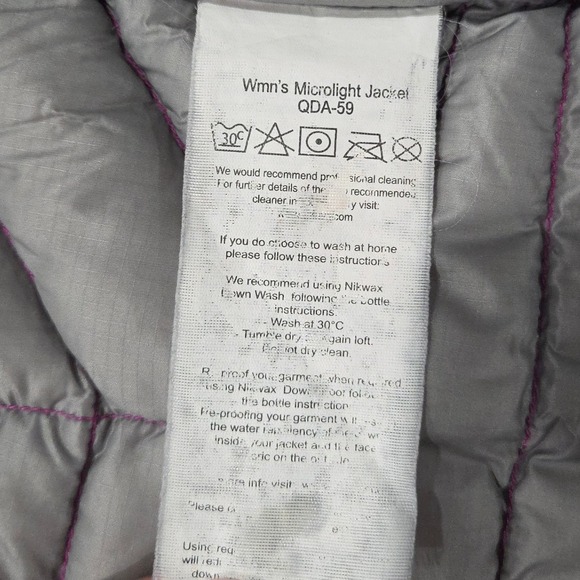 Rab Down Puffer Jacket Womens Small UK10 Pink Lightweight Outdoor Travel Winter - Picture 11 of 13